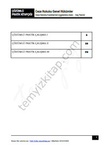 Ceza Hukuku Genel Hükümler 1.Öğretim TEK 2023 Çözümlü Pratik Kitapçığı