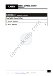 Sosyal Güvenlik Hukuku 24-25 Bahar 4