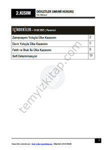 Devletler Umumi Hukuku 24-25 Bahar 2