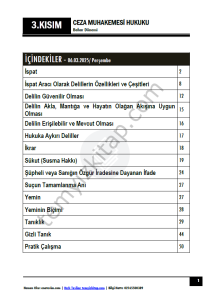 Ceza Muhakemesi Hukuku 1.Öğretim 24-25 Bahar 3