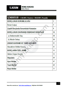 Roma Hukuku 24-25 Bahar 5