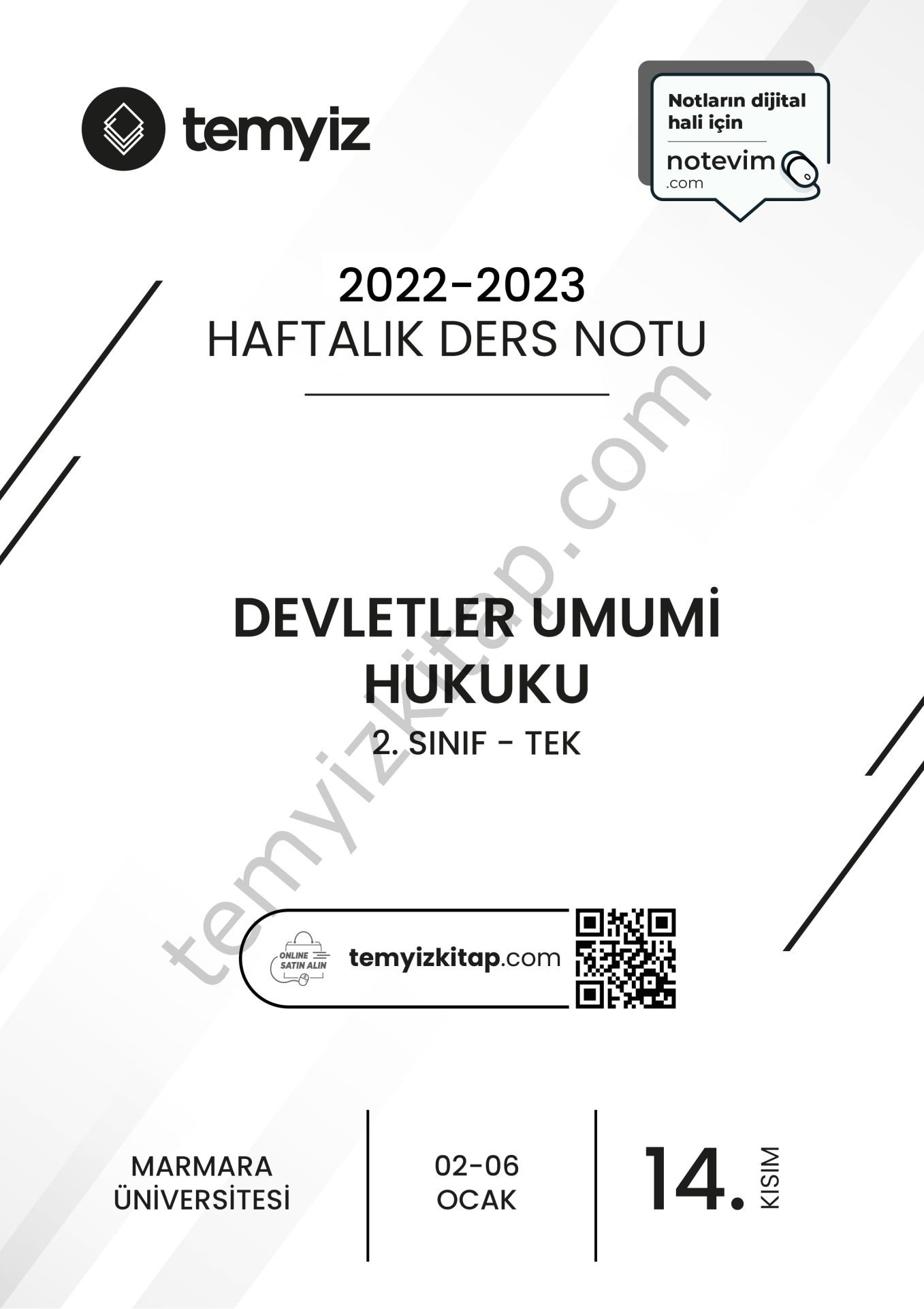 Devletler Umumi Hukuku TEK 22-23 Güz 14