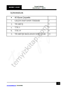 Ticaret Hukuku 1.Öğretim 23-24 Güz 5