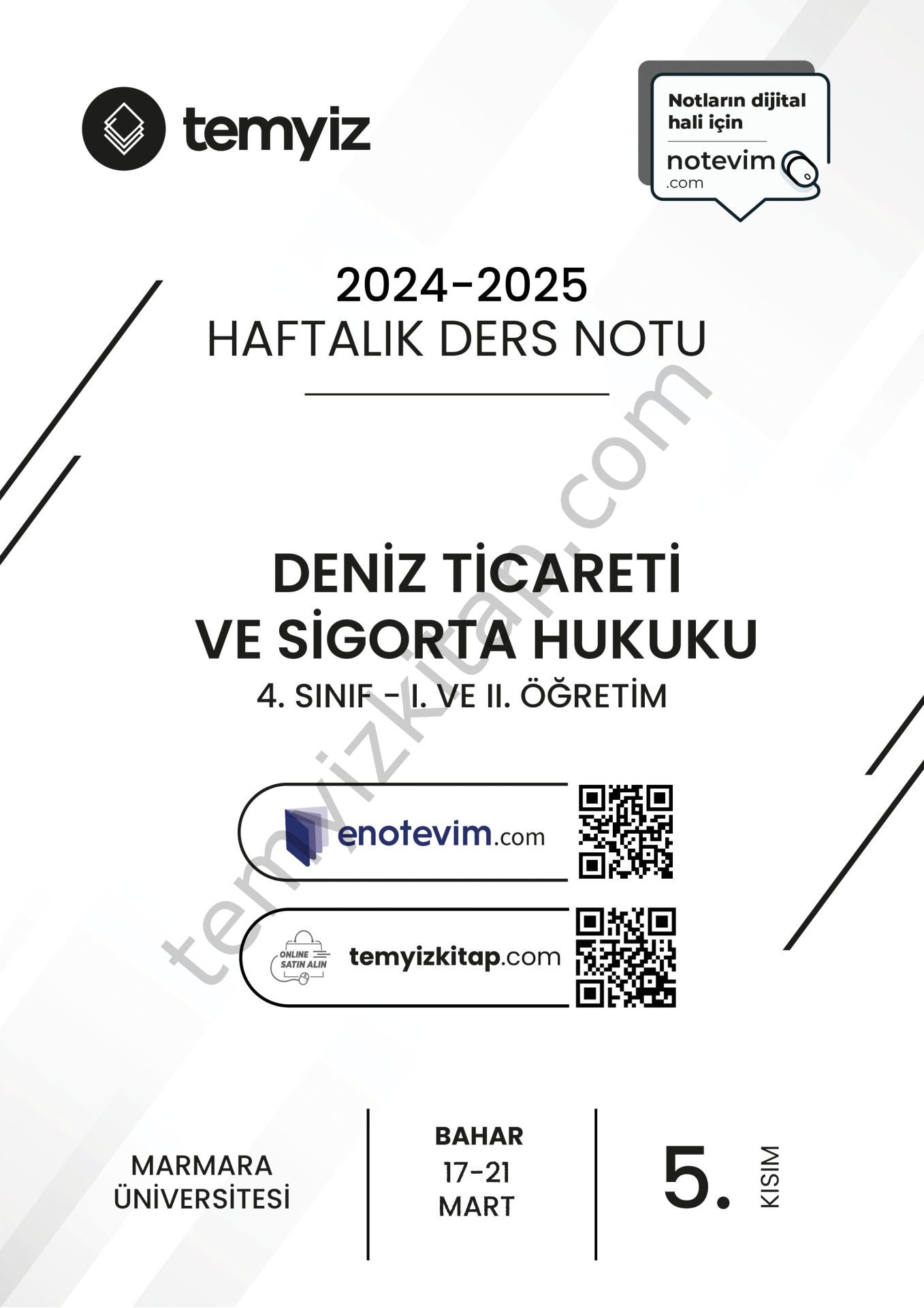 Deniz Ticareti ve Sigorta Hukuku 24-25 Bahar 5