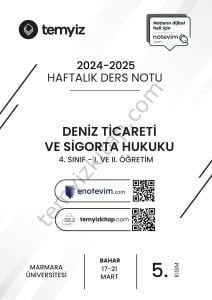 Deniz Ticareti ve Sigorta Hukuku 24-25 Bahar 5