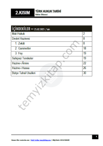 Türk Hukuk Tarihi ÇİFT 24-25 Bahar 2