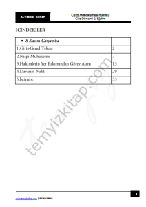 Ceza Muhakemesi Hukuku 2.Öğretim 23-24 Güz 6