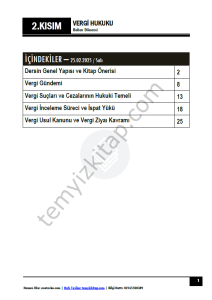 Vergi Hukuku 24-25 Bahar 2