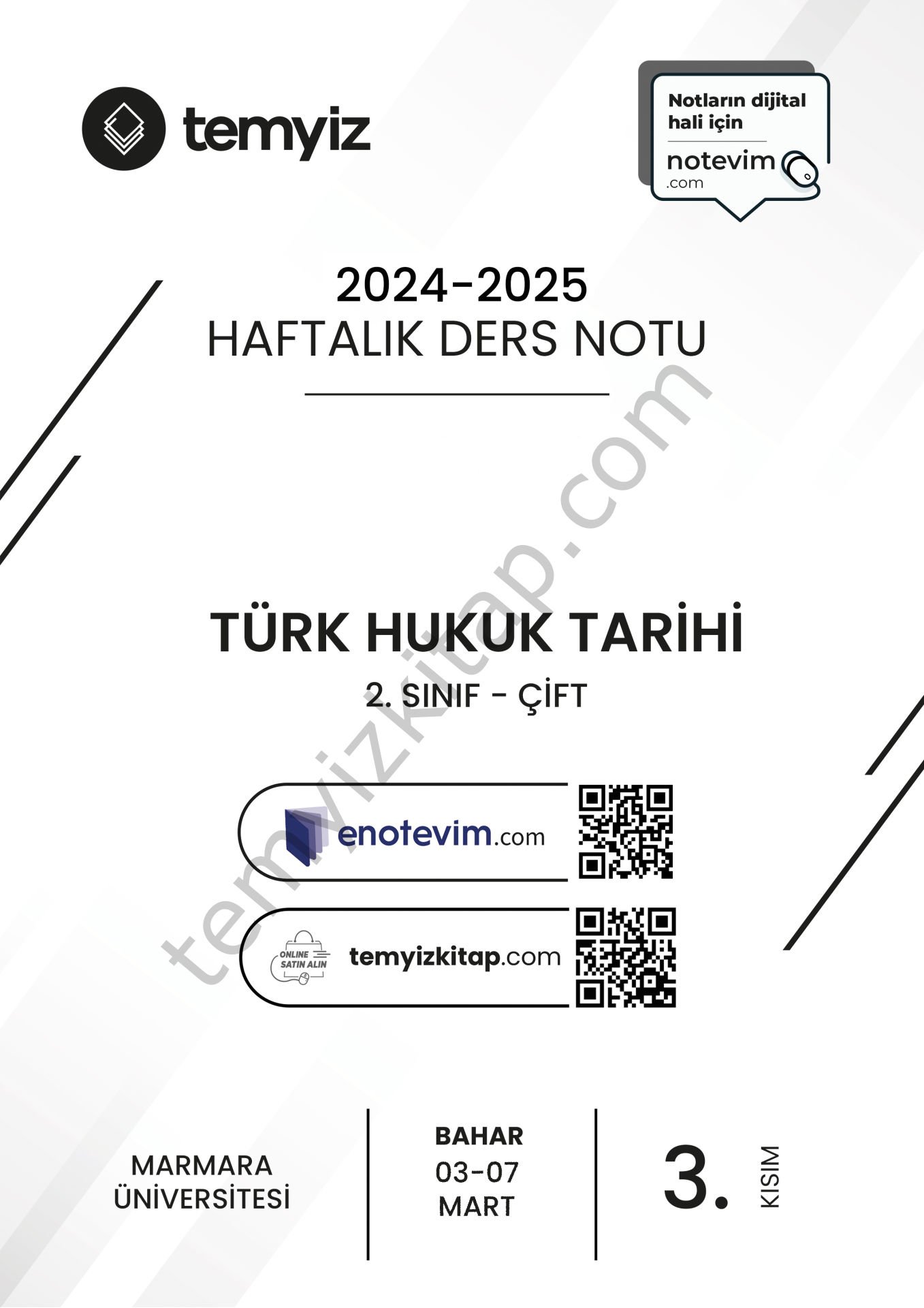 Türk Hukuk Tarihi ÇİFT 24-25 Bahar 3