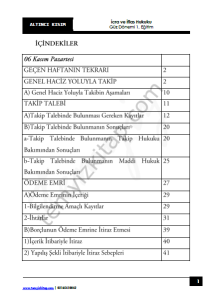 İcra ve İflas Hukuku 1.Öğretim 23-24 Güz 6
