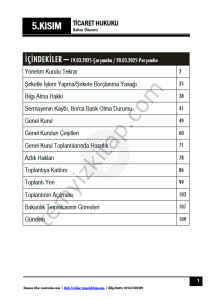 Ticaret Hukuku 24-25 Bahar 5