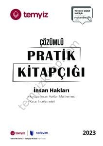 İnsan Hakları 2023 Çözümlü Pratik Çalışma Kitapçığı (Karar İncelemeleri)