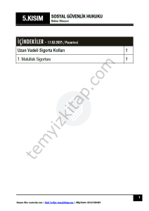 Sosyal Güvenlik Hukuku 24-25 Bahar 5