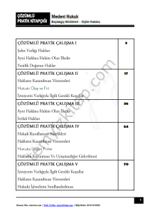 Medeni Hukuk 2023 Pratik Kitapçığı (Cilt 1)