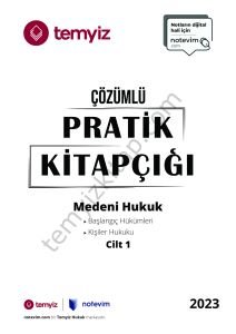 Medeni Hukuk 2023 Pratik Kitapçığı (Cilt 1)