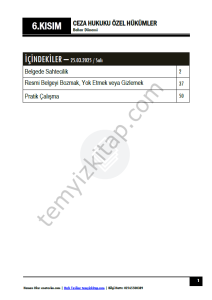 Ceza Hukuku Özel Hükümler 24-25 Bahar 6