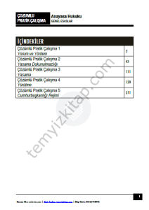Anayasa Hukuku 2024 Güz Dönemi Çözümlü Pratik Kitapçığı