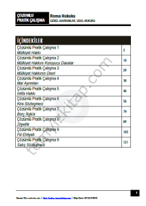 Roma Hukuku 2024 Güz Dönemi Çözümlü Pratik Kitapçığı