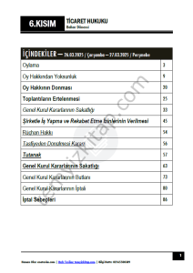 Ticaret Hukuku 24-25 Bahar 6