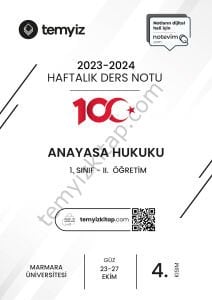 Anayasa Hukuku 2.Öğretim 23-24 Güz 4