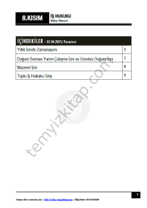 İş Hukuku 24-25 Bahar 8