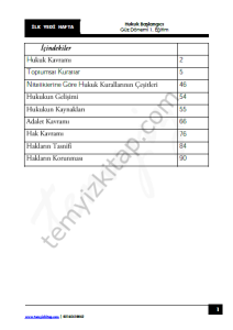 Hukuk Başlangıcı 1.Öğretim 2023-2024 Güncellenmiş Arşiv Notlarından Güz 1'den 7'ye