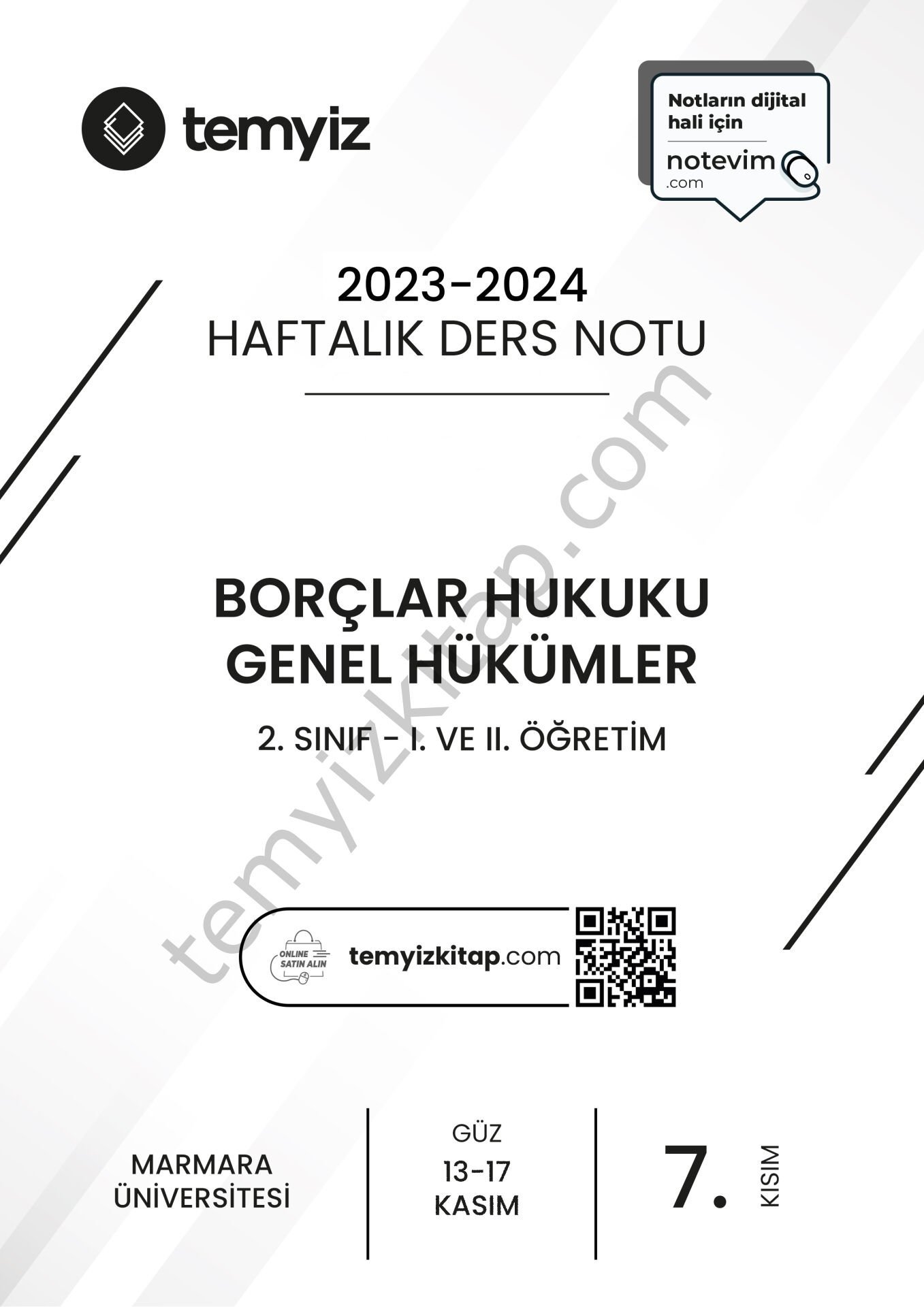 Borçlar Hukuku Genel Hükümler 23-24 Güz 7