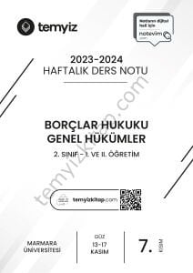 Borçlar Hukuku Genel Hükümler 23-24 Güz 7