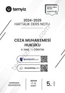 Ceza Muhakemesi Hukuku 1.Öğretim 24-25 Bahar 5