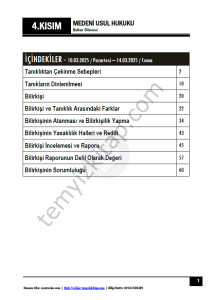 Medeni Usul Hukuku 24-25 Bahar 4