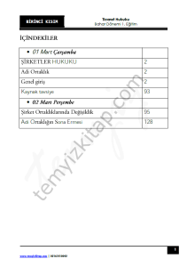 Ticaret Hukuku 22-23 Bahar 1