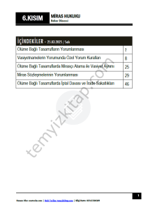 Miras Hukuku 24-25 Bahar 6