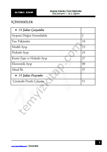 Borçlar Hukuku Özel Hükümler 23-24 Güz 6