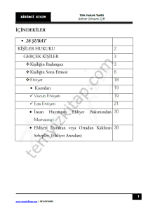 Türk Hukuk Tarihi ÇİFT 22-23 Bahar 1
