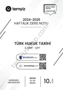 Türk Hukuk Tarihi ÇİFT 24-25 Bahar 10