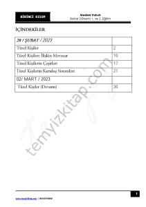 Medeni Hukuk 22-23 Bahar 1