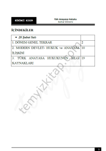 Kocatepe Üniversitesi Türk Anayasa Hukuku 22-23 Bahar 1