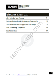 Roma Hukuku 24-25 Bahar 11