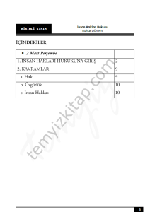 Kocatepe Üniversitesi İnsan Hakları 22-23 Bahar 1