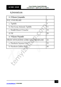 Ceza Hukuku Genel Hükümler 1.Öğretim Çift ve 2.Öğretim 23-24 Güz 6