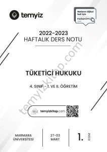 Tüketici Hukuku 22-23 Bahar 1