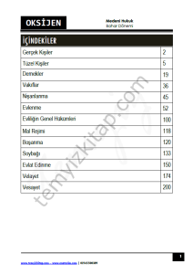 Medeni Hukuk 2024-2025 Bahar Oksijen Seri