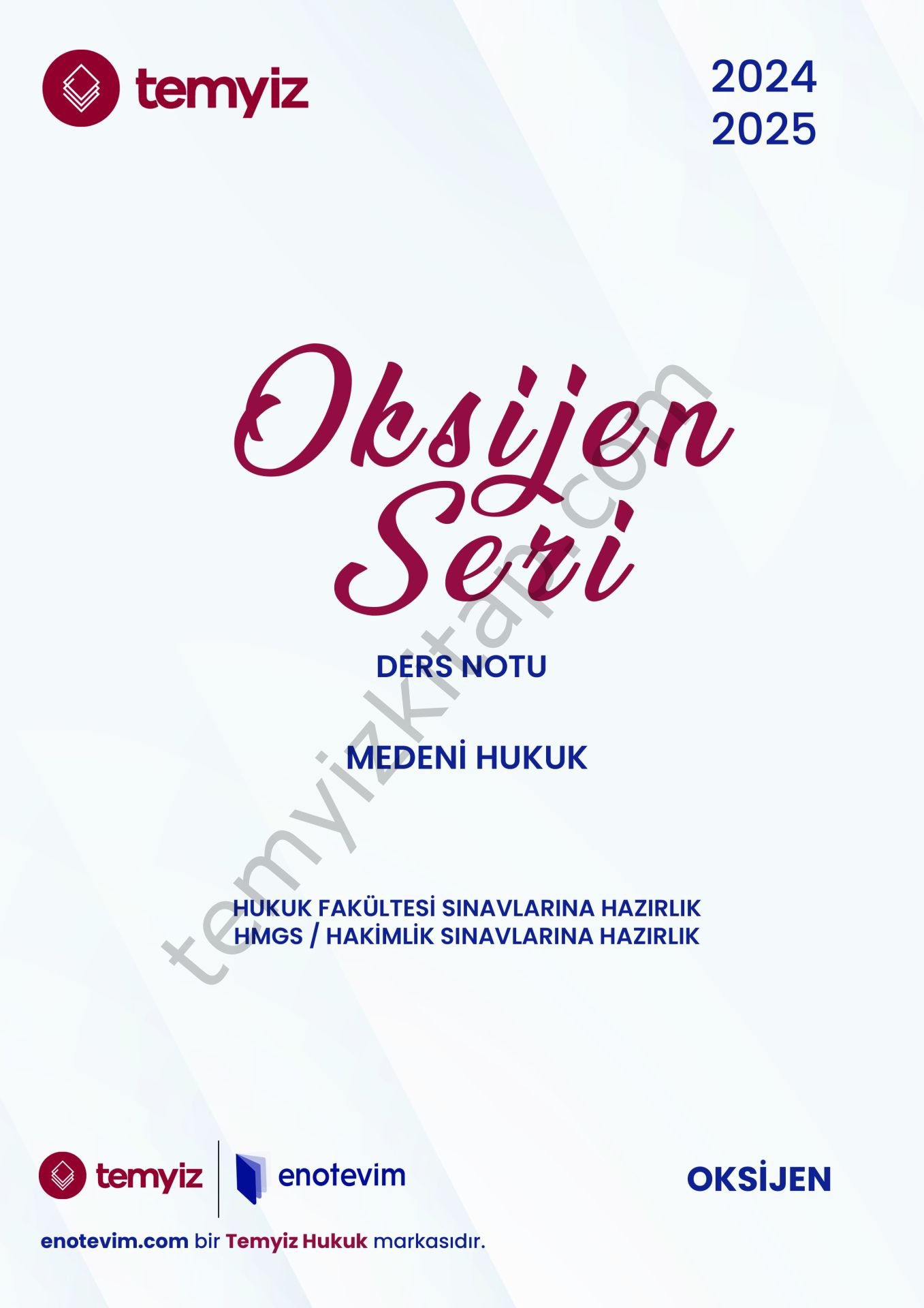 Medeni Hukuk 2024-2025 Bahar Oksijen Seri