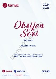 Medeni Hukuk 2024-2025 Bahar Oksijen Seri