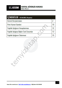 Sosyal Güvenlik Hukuku 24-25 Bahar 11