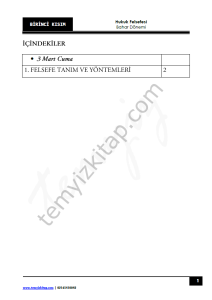 Kocatepe Üniversitesi Hukuk Felsefesi 22-23 Bahar 1