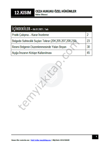Ceza Hukuku Özel Hükümler 24-25 Bahar 12