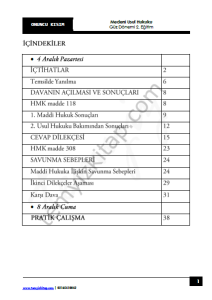 Medeni Usul Hukuku 2.Öğretim 23-24 Güz 10
