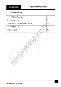Ceza Hukuku Genel Hükümler 1.Öğretim TEK 22-23 Bahar 2