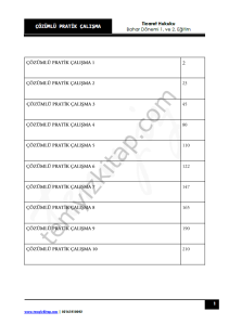 Ticaret Hukuku 2023 Bahar Dönemi Pratik Kitapçığı